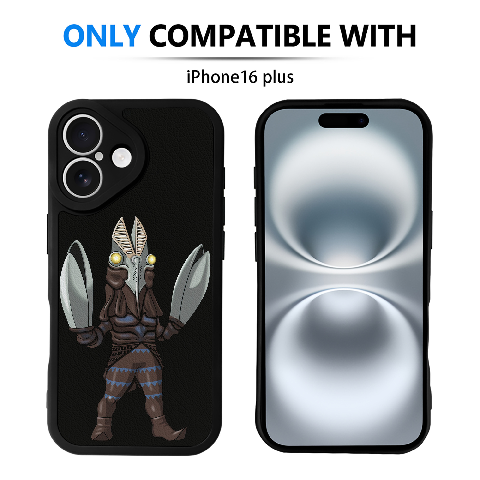 （画像用） ウルトラマン Ultraman 【iPhone 16シリーズ対応】シリコンスマホケース（レザー調） 材質：シリコン